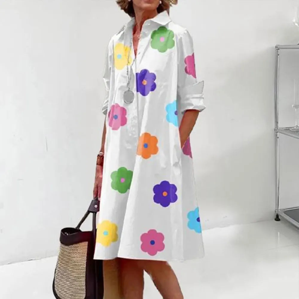 Robe femme chemisier rouge élegant et chic
