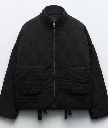 Veste Femme Matelassée Chaude Coupe Vintage