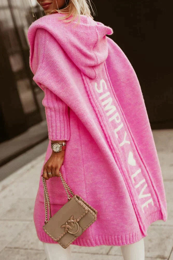 Gilet Élégant À Capuche Hiver