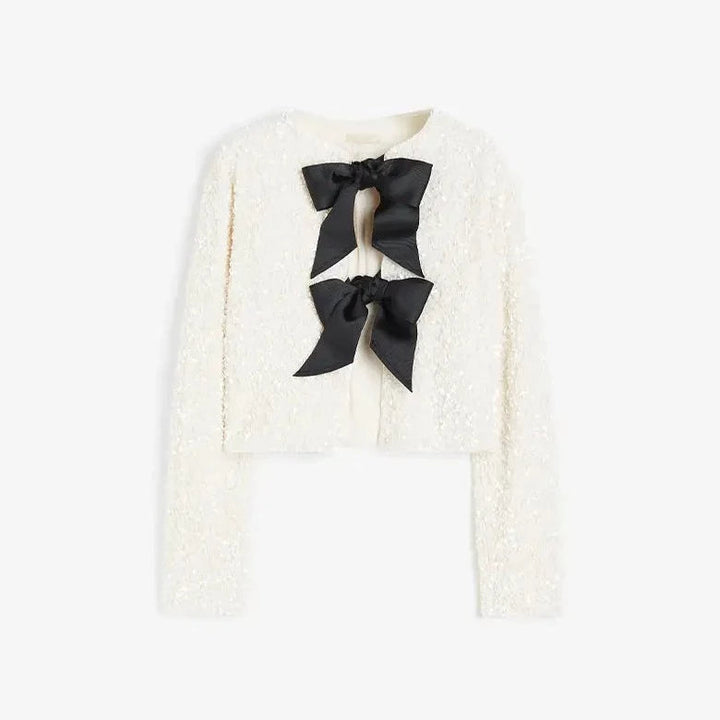 Veste en Paillettes Chic avec Lacets - vue 2