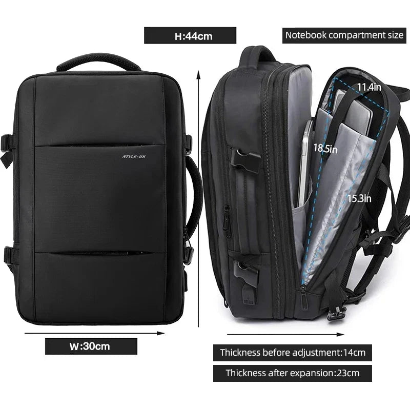 Sac à dos Homme Extensible Grande Capacité Multifonction Voyage Sport
