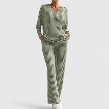 Ensemble Lounge Femme Molleton avec Pantalon Large