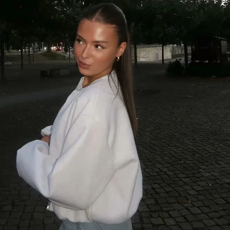 Veste femme zippée coupe ajustée