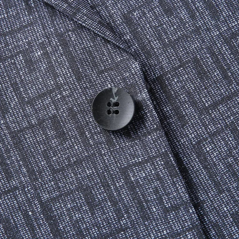 Blazer Homme Moderne à Carreaux Geométriques