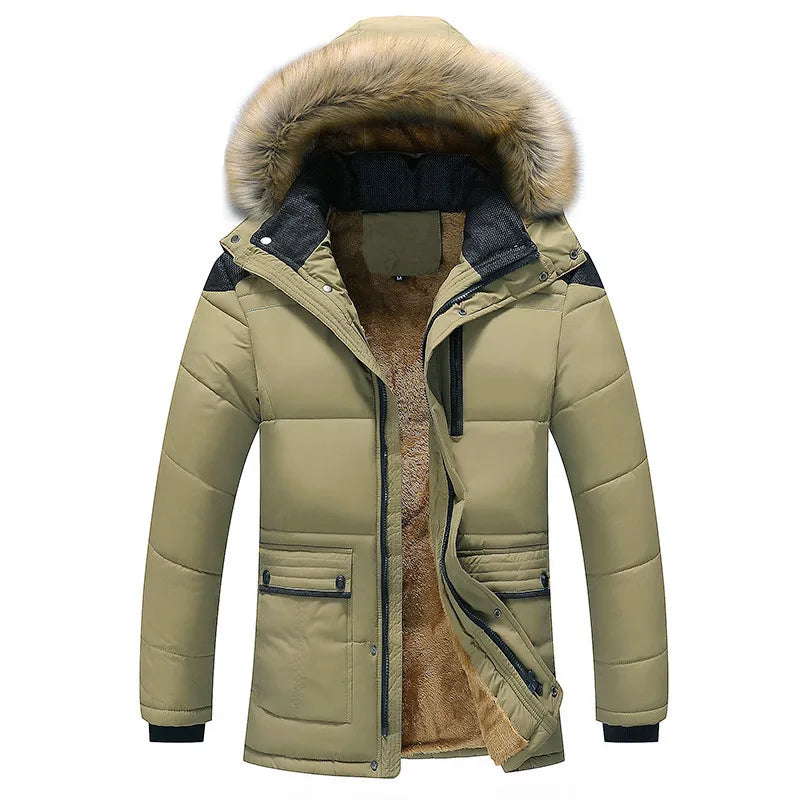 Parka Homme Hiver Chauffant avec Capuche - PanierRoyale