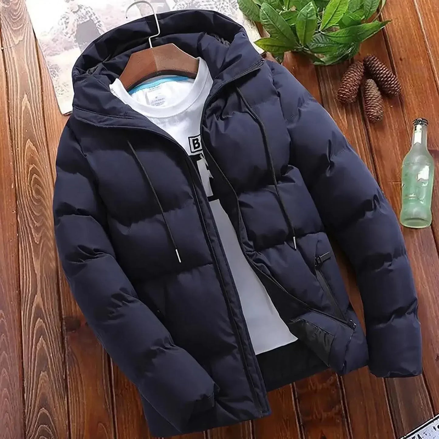 Parka Hiver Homme Longue et Élégante avec Capuchon - PanierRoyale