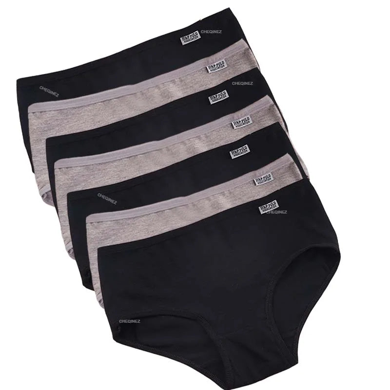 Lot de culottes Femme Coton Extensible Taille Moyenne Coupe