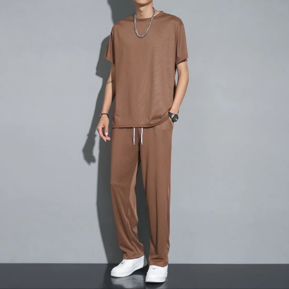 Costume Homme Sport Été Léger et Respirant