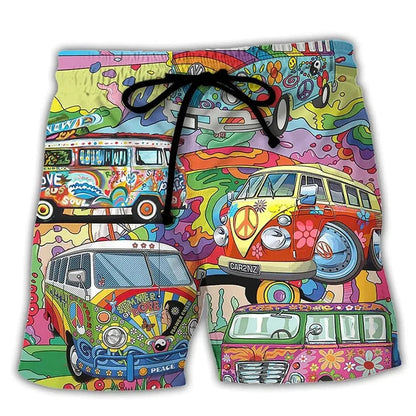 Short de bain homme imprimé couleur et ludique
