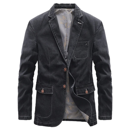 Blazer Denim Classique pour Homme - BerlinGlamour