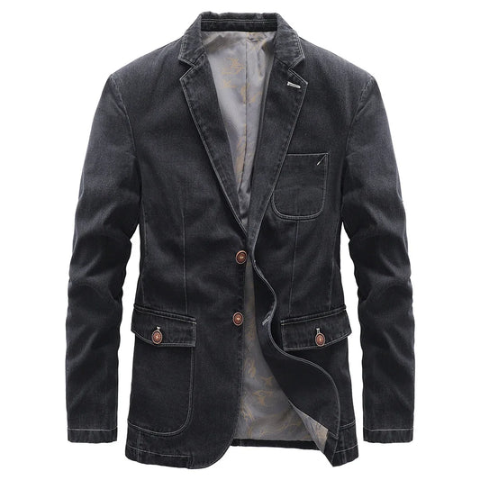 Blazer Denim Classique pour Homme - BerlinGlamour
