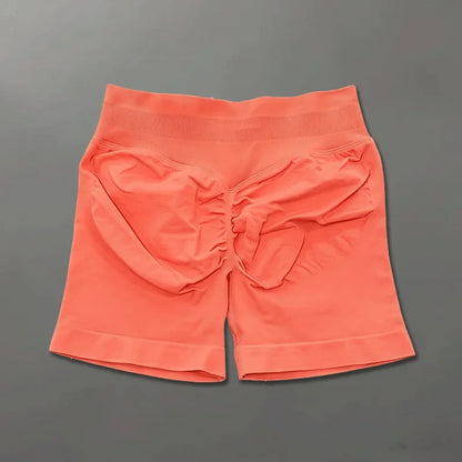 Short sport femme sans couture taille haute gainant