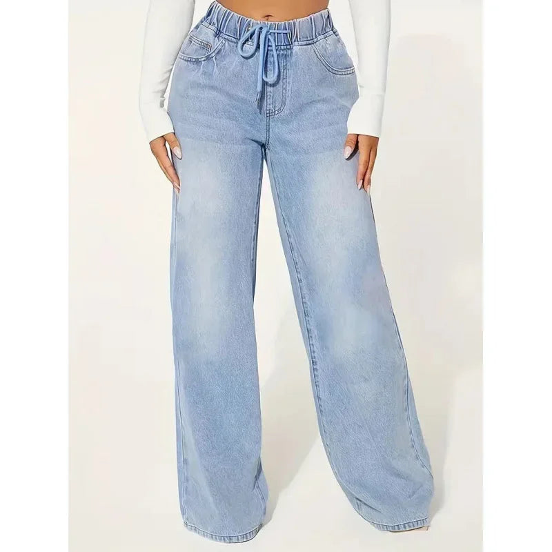 Jean Décontracté Femme Élastique Haut de Gamme