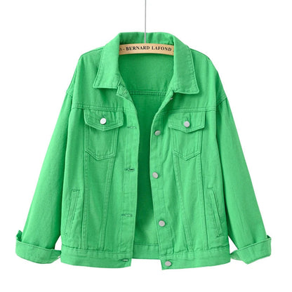 Veste En Jean Décontractée Pour Femme | Avec Bouton