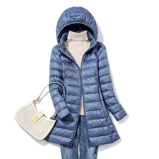 Doudoune Femme Hiver À Capuche Détachable - PanierRoyale