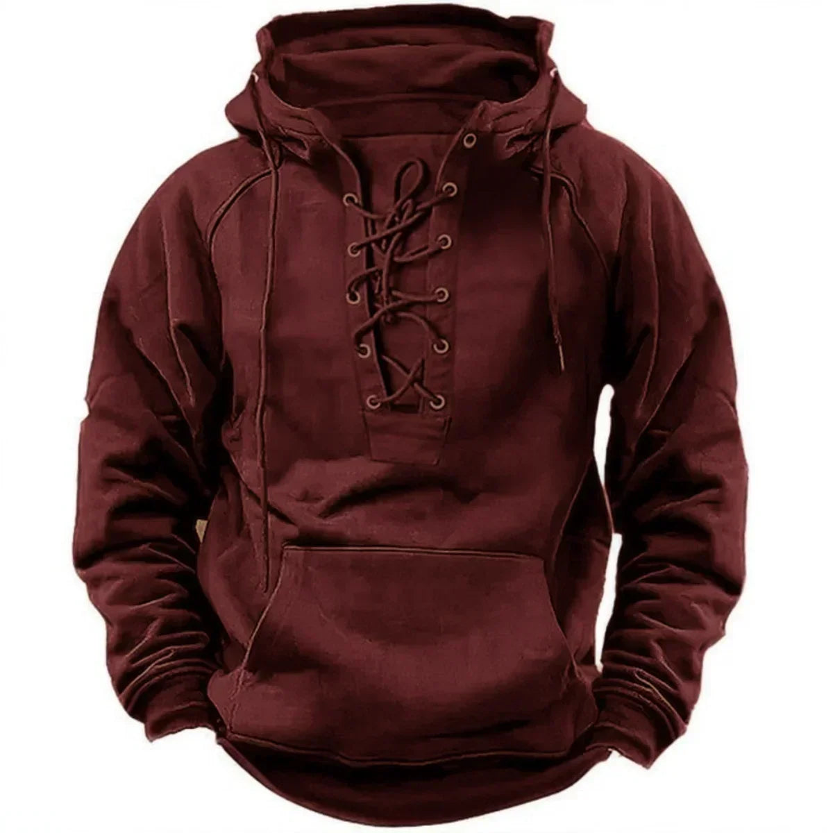 Sweat à capuche Épais Coton Coupe Rétro