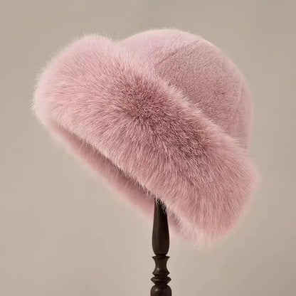 Chapeau Fourrure Luxe Élégant - BerlinGlamour