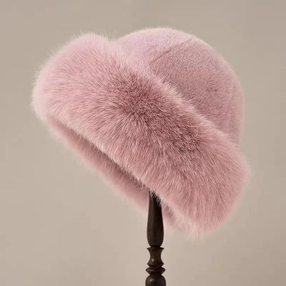 Chapeau Hivernal en Fourrure Synthétique Doux et Chaud