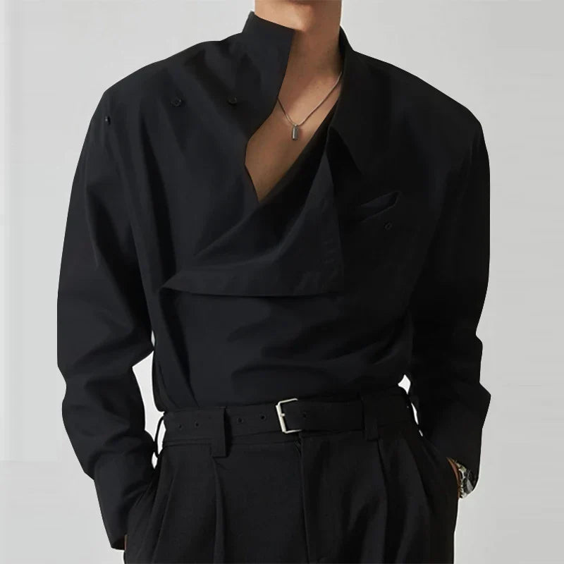 Chemise Coton Confort à Manches Longues pour Homme - PanierRoyale