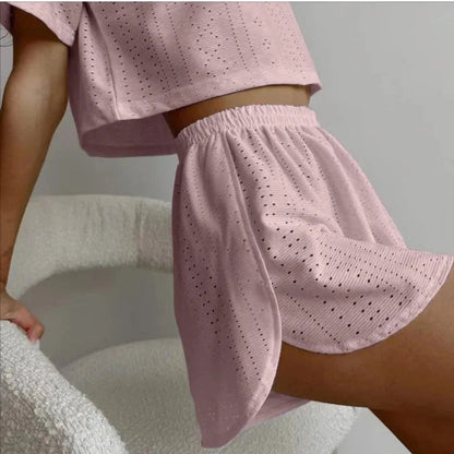 Ensemble Haut et Short Femme Élégant