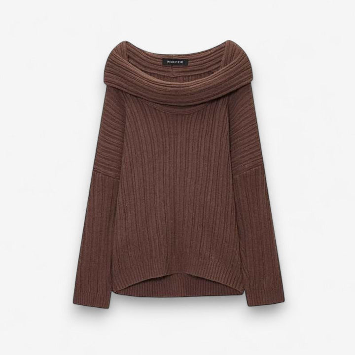 Pull en Laine Tricoté Manches Longues Élégant - vue 3