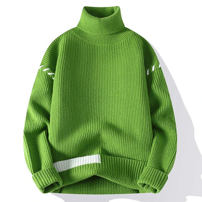 Pull Col Roulé Confort Manches Longues