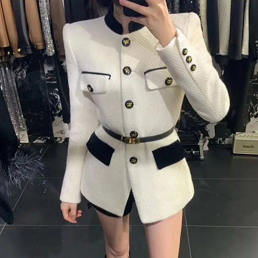 Blazer Femme Chic et Confortable Taille Réduite - PanierRoyale