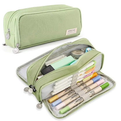 Trousse Scolaire Grande Capacité Compartiments Multiples Unisexe