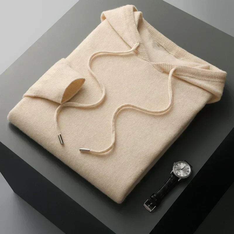 Sweat à capuche homme longues manches molletonné hiver
