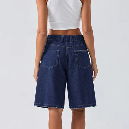 Shorts Jeans Femme Décontractés Taille Relâchée