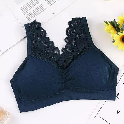 Soutien-gorge Femme Dentelle Sans Armature Confort Léger - PanierRoyale