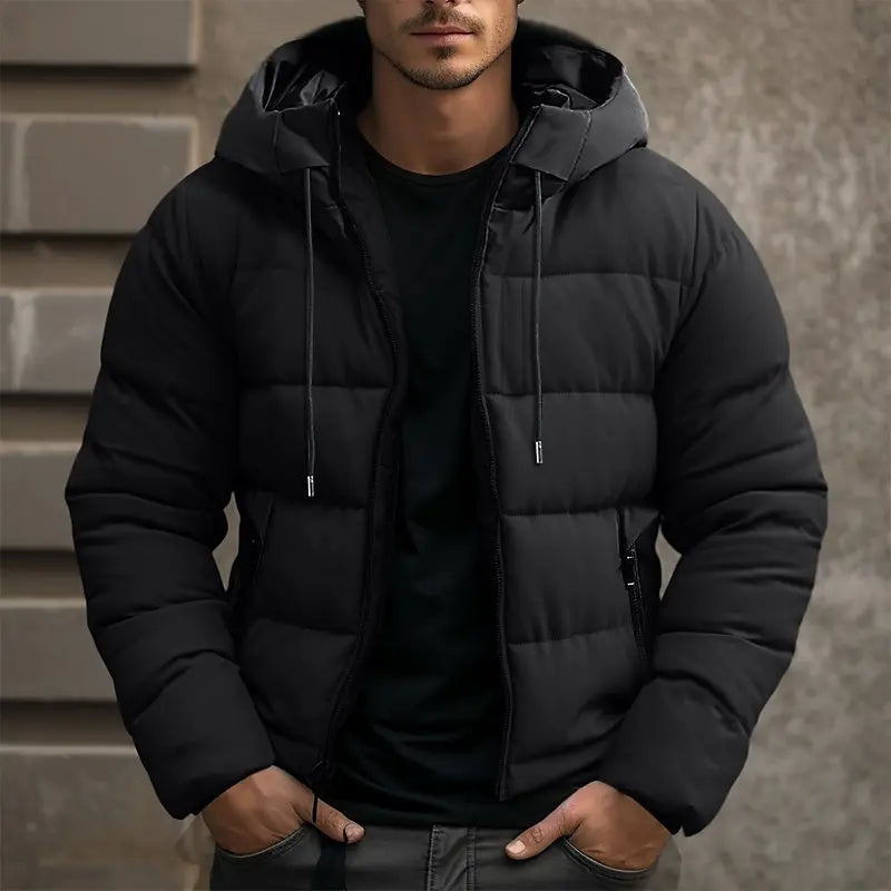 Doudoune D'hiver À Capuche Et Manches Longues Pour Homme | Doudoune