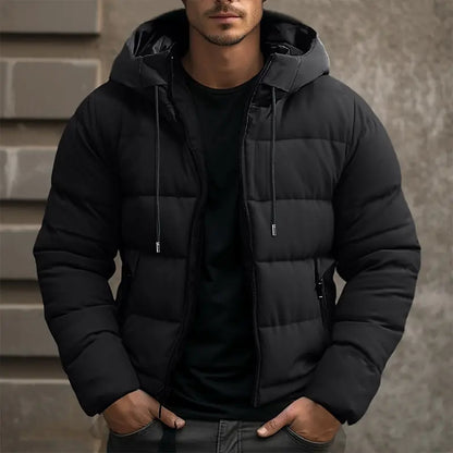Doudoune D'hiver À Capuche Et Manches Longues Pour Homme | Doudoune