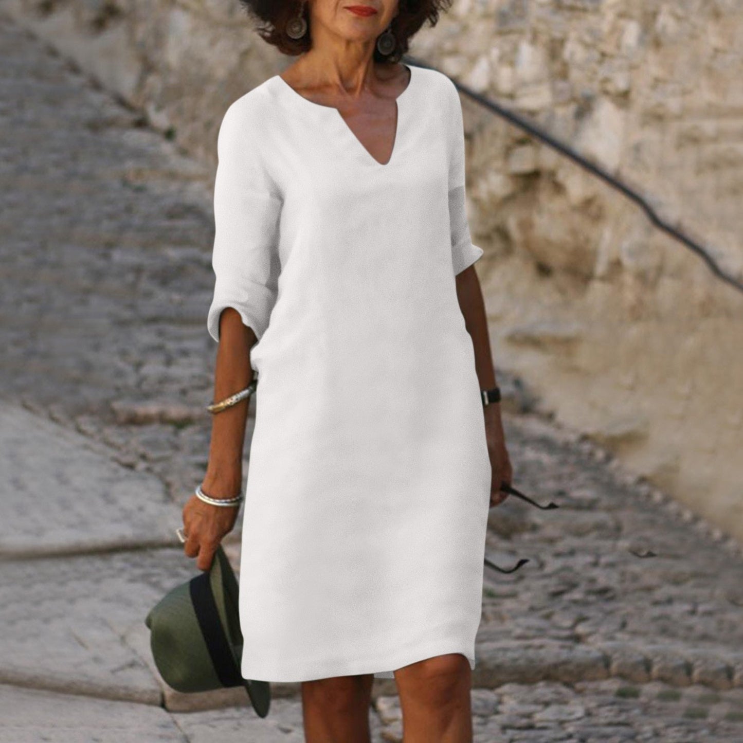 Robe Été Femme Élégante - Robe en Dentelle Legère et Féminine