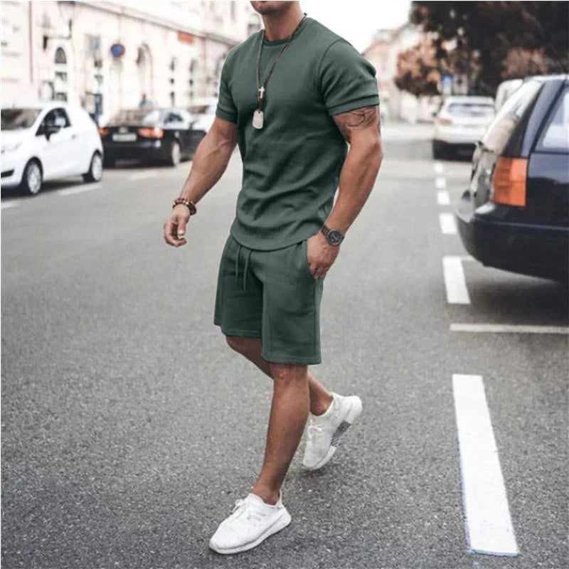 Chemise Homme Décontractée et Short Slim Été
