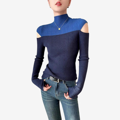 Pull à Manches Longues Col V Chic et Confortable - PanierRoyale