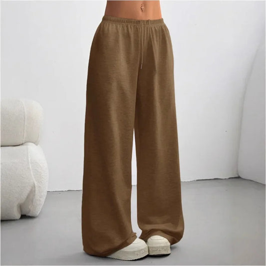 Pantalon Jogging Femme Coton Confortable Coupe Large - PanierRoyale