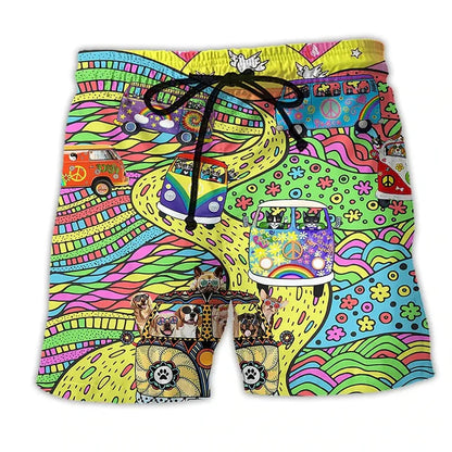 Short de bain homme imprimé couleur et ludique