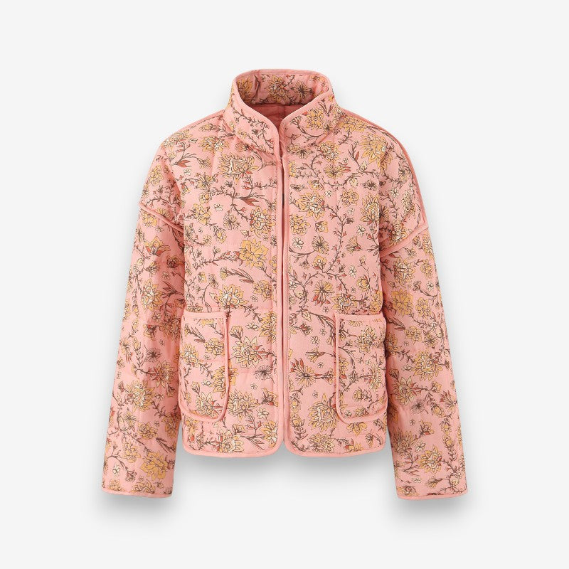 Veste Femme à Manches Longues Fleuri Élégante - PanierRoyale