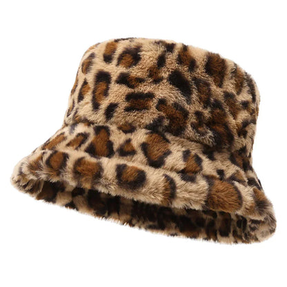 Chapeau Femme Hiver Doux et Chaud Léopard - PanierRoyale