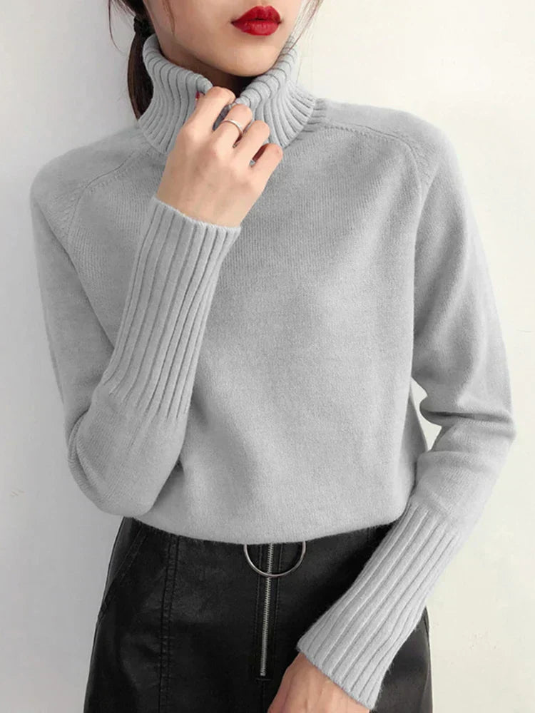 Pull Femme Hiver Épais et Confortable en Laine Douce
