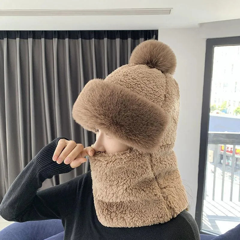 Chapeau et Écharpe Tricotés Doux et Warmants pour Adultes