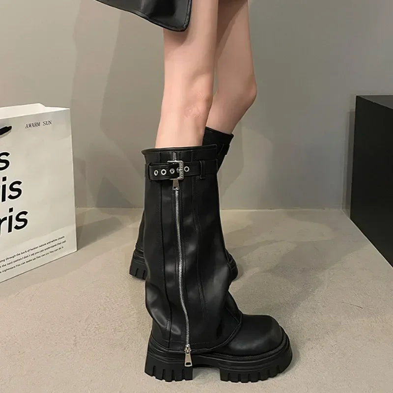 Bottes Platesau Haut de Cheville Féminines