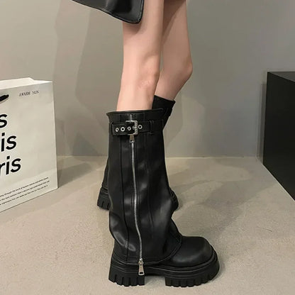 Bottes Platesau Haut de Cheville Féminines