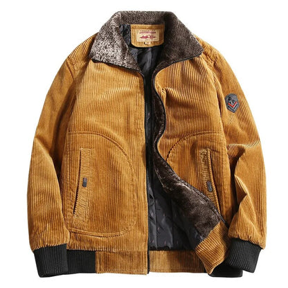 Veste En Velours Hiver Chic avec Poches Réversible