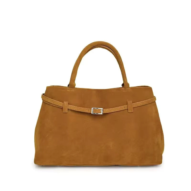 Sac à main en cuir brun classique - PanierRoyale