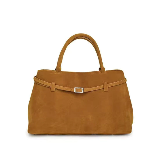 Sac à main en cuir brun classique - PanierRoyale