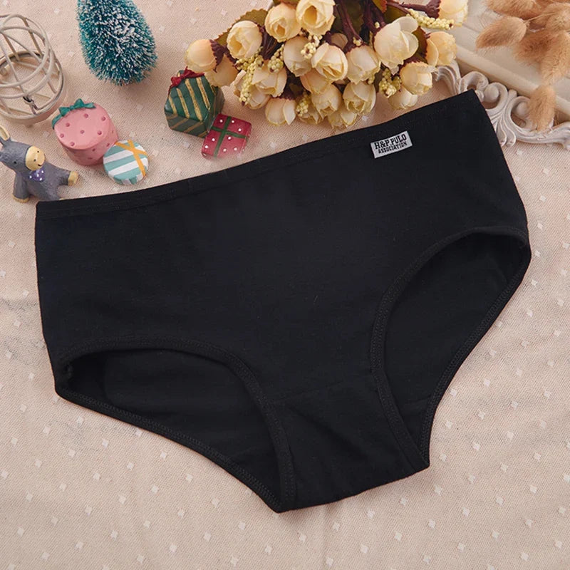 Lot de culottes Femme Coton Extensible Taille Moyenne Coupe