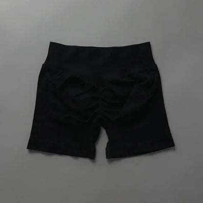 Short sport femme sans couture taille haute gainant