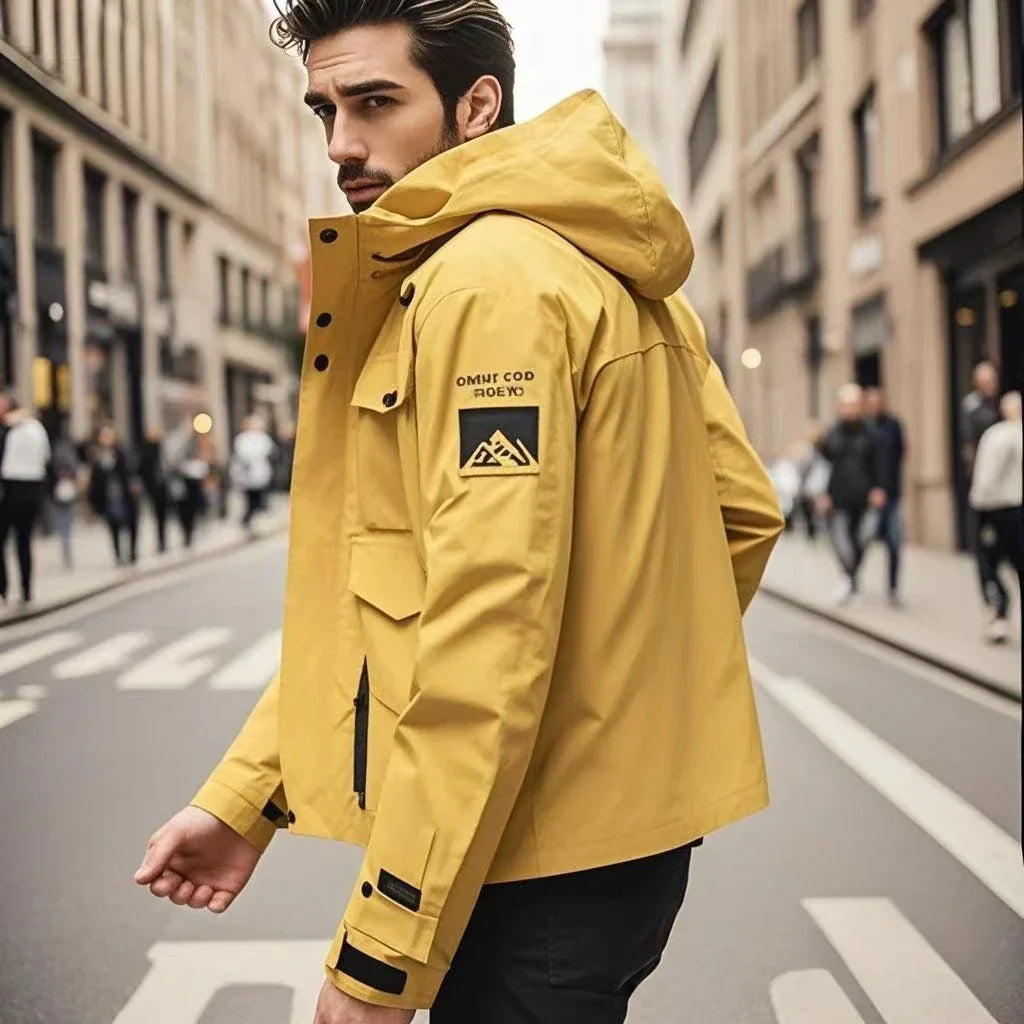 Veste de ski Homme Imperméable avec Capuche Coupe Sportive - PanierRoyale